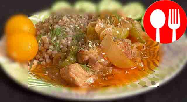 Pork azu in Tatar style
