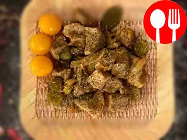 Quick pork belly recipe with tomato paste