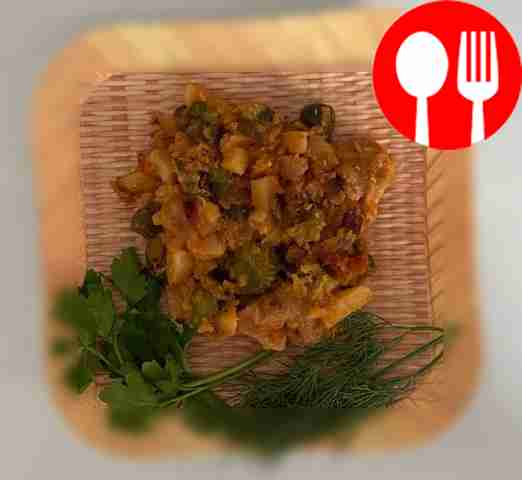 Azu with frozen potatoes