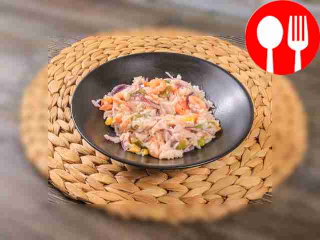 Risotto with shrimps and vegetables