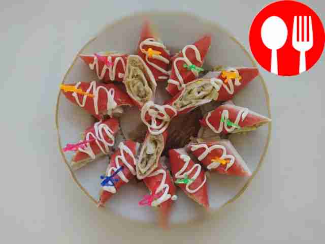 Crab appetizer with cod liver for the holiday table