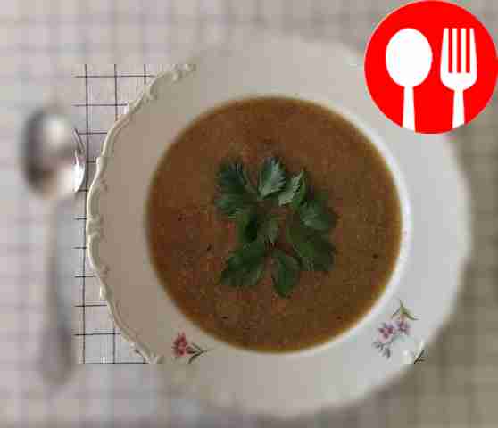 Mushroom puree soup with pumpkin