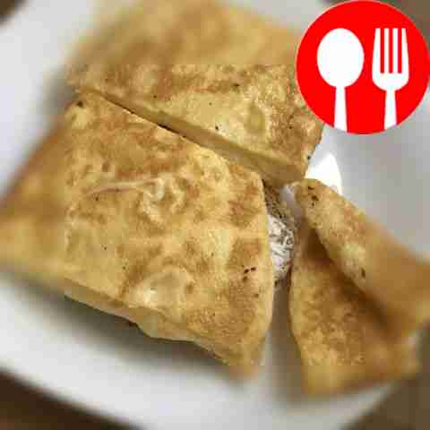 Бутерброды с омлетом на завтрак