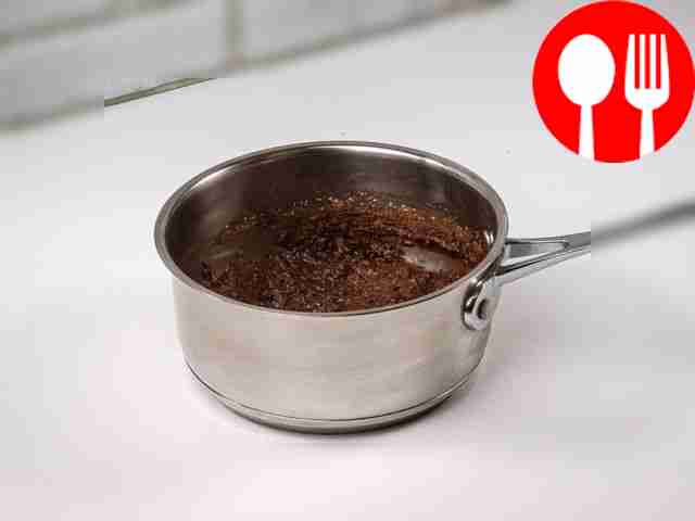 Add crushed cookies to the milk, butter and...