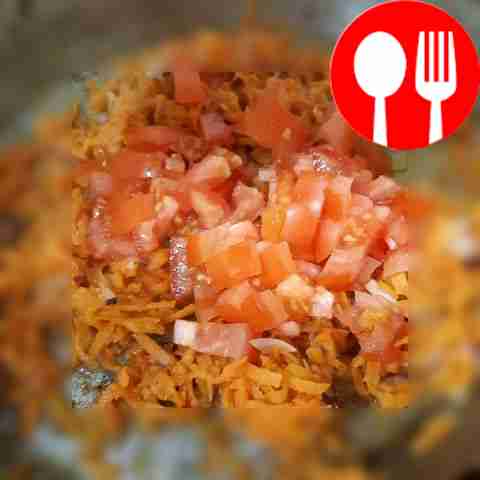 Sauté chopped vegetables in vegetable oil.