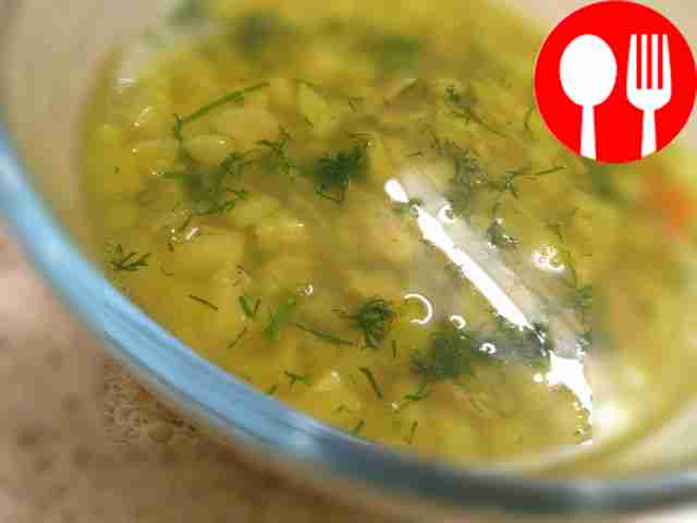 Soup with zucchini and millet