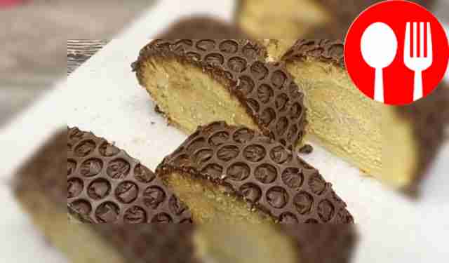 Sponge roll with nut cream