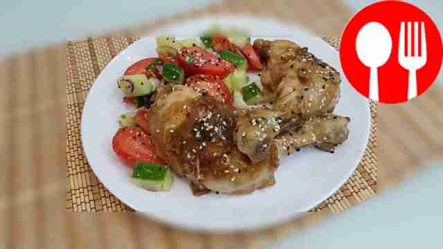 Chicken legs in sweet and sour sauce