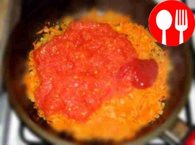 Add grated tomatoes and then beets.