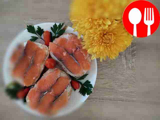 Original fish salted with vodka