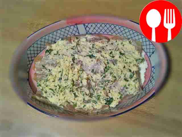 Then top with cream cheese sauce. Bake in a...