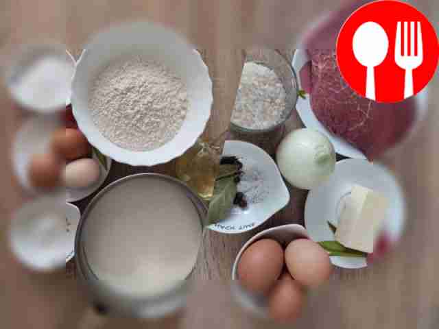 Тщательно подготовьте говядину, срежьте...