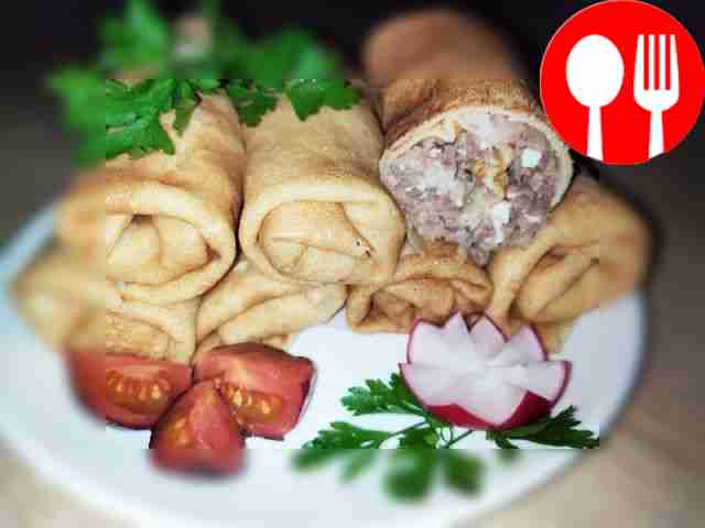 Готовые блины подайте со сметаной или вашим...