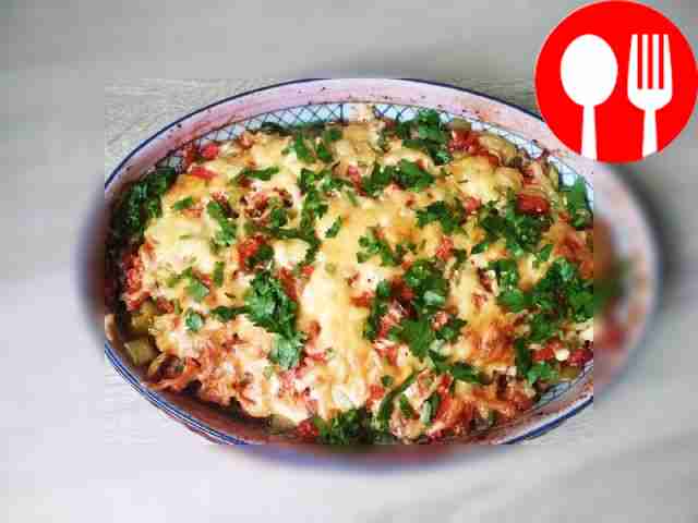 Fragrant beef stew with mushrooms and vegetables