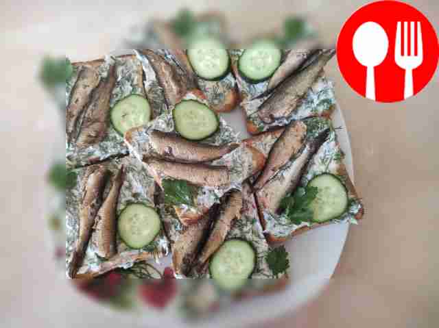 Flavorful sandwiches with sprats