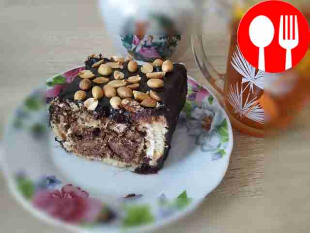 Truffle curd cake without baking