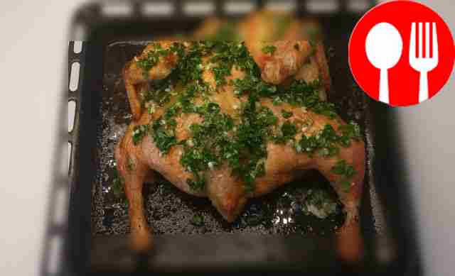 While the chicken is baking, prepare the...