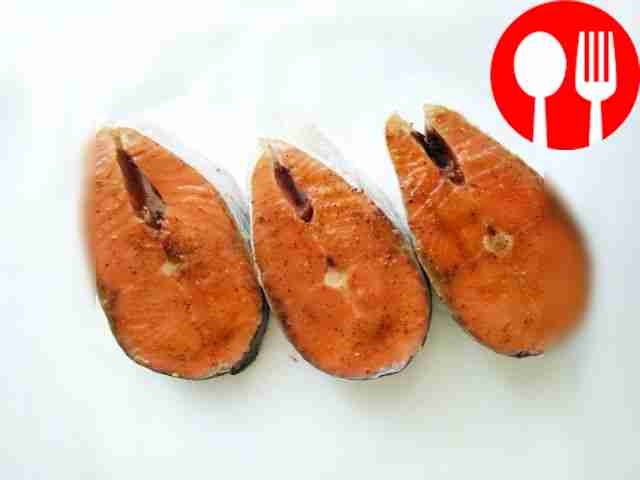 Cut the prepared fish into portions 2 cm...