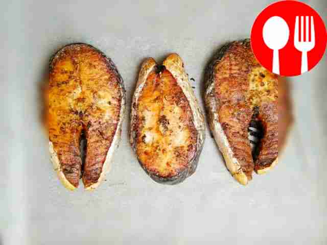 Line a baking sheet with baking parchment....