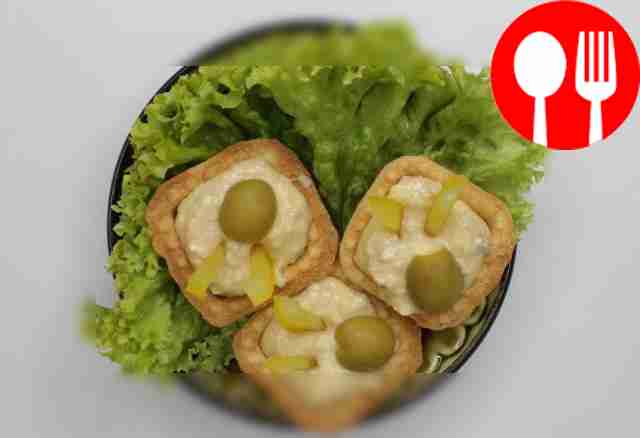 Serve the cod liver tartlets chilled as an...