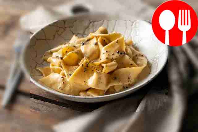 Паппарделле качо-э-пепе