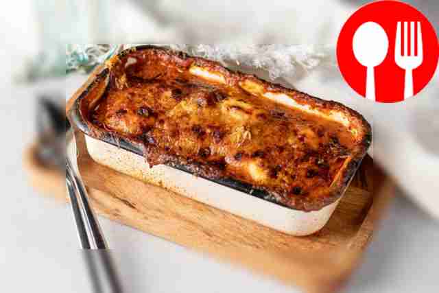 Овощная лазанья из кабачка и баклажана