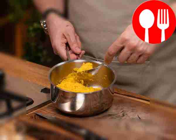 Add melted butter, onion and garlic to a...