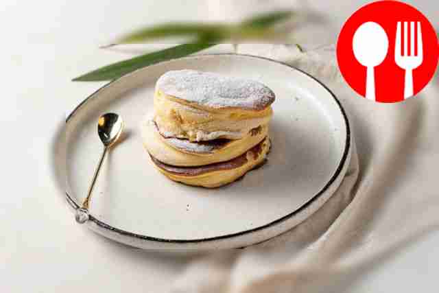 Japanese fluffy steamed pancake