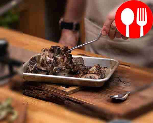 Bake the beef bones until they are dark golden brown.