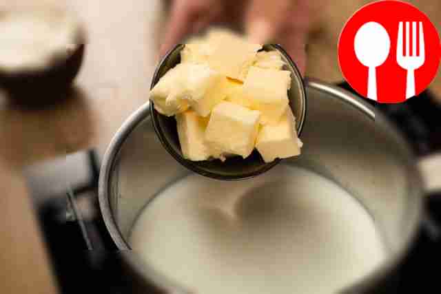 Prepare the dough: pour milk and water into a...