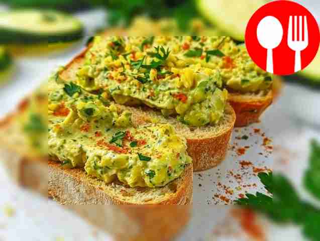 Пикантные бутерброды с кабачковой намазкой