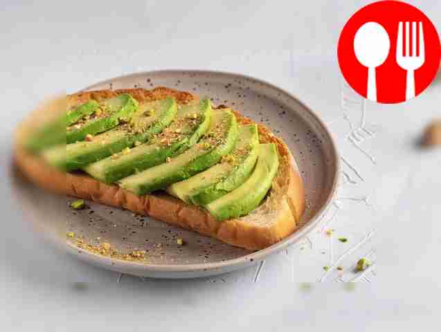 PP avocado sandwiches with nut topping