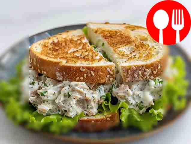 Sandwich with tuna and celery