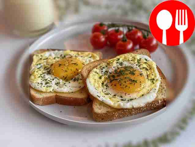 Crispy scrambled eggs