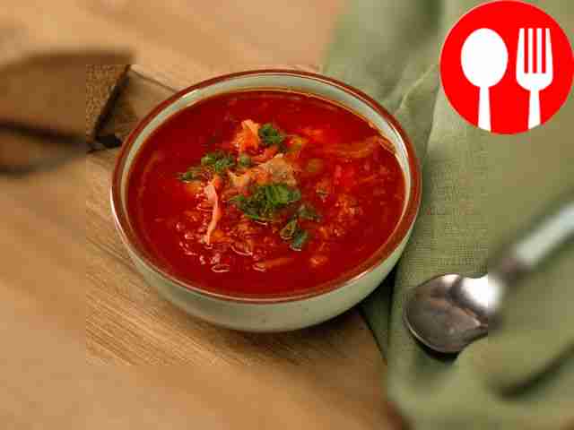 Борщ с фасолью