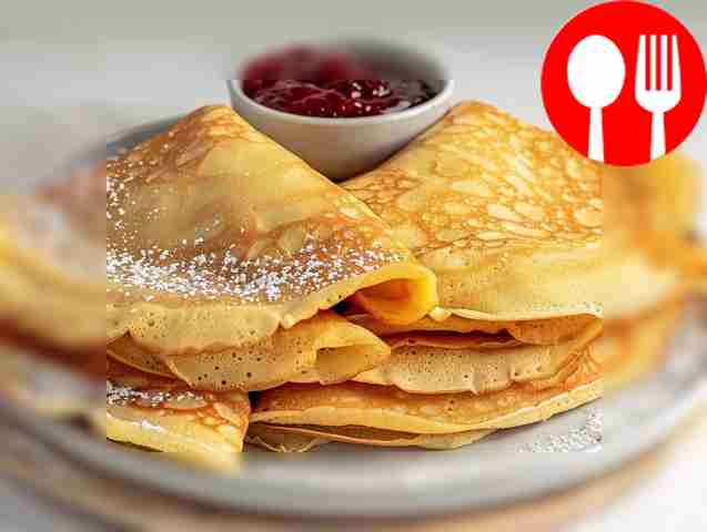 Custard curd pancakes