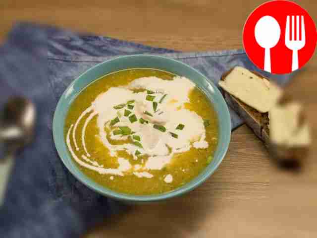 Крем-суп с курицей и сливками