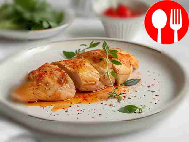 Запеченная куриная грудка со специями в рукаве