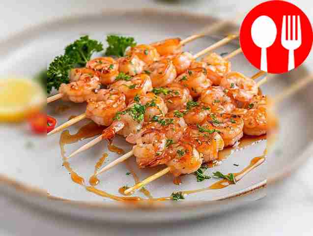 Spicy shrimp with honey