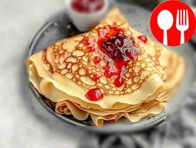 Ажурные блинчики на минеральной воде Openwork pancakes with mineral water