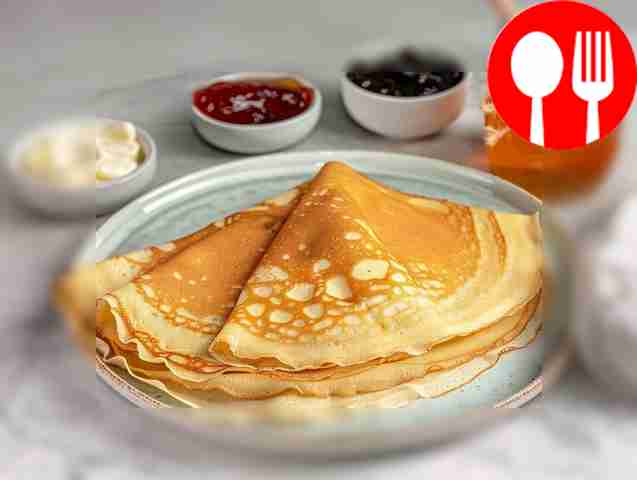 Healthy pancakes with oatmeal