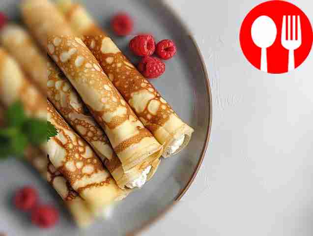 Тонкие блины с рикоттой