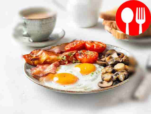 Irish-style fried eggs