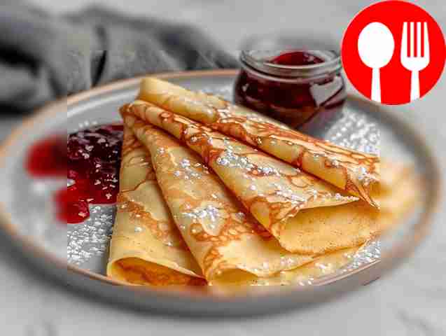 Ароматные блинчики с лимонным соком Flavorful pancakes with lemon juice