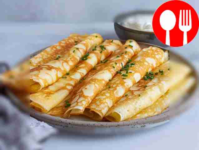 Pancakes with goat milk