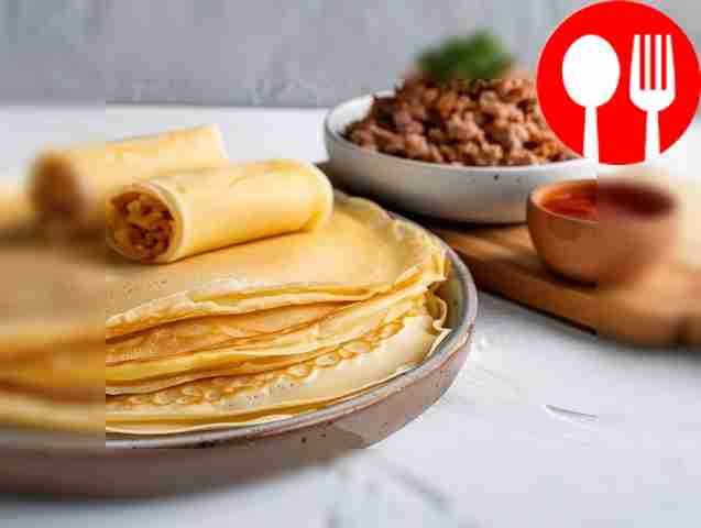 Pancakes with baked milk