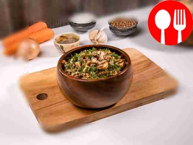 Buckwheat with mushrooms and carrots