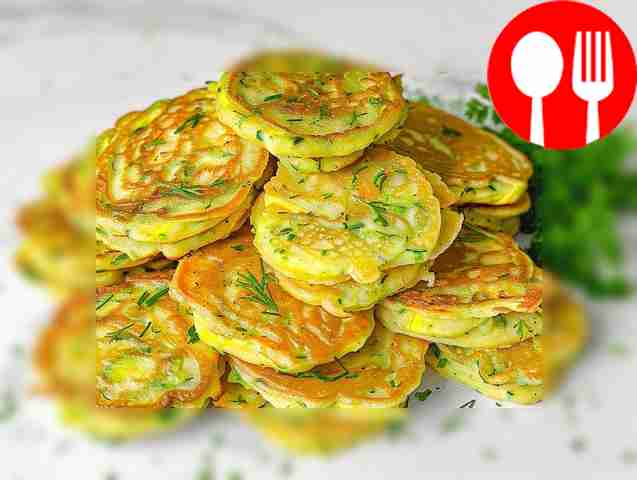Диетические оладьи из кабачков