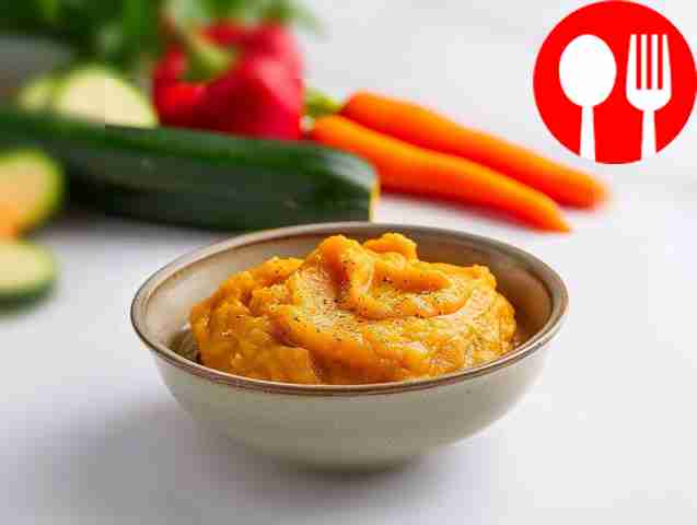 Squash caviar with khmeli-suneli