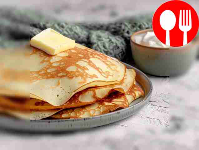 Нежные блины с разрыхлителем Tender pancakes with baking powder